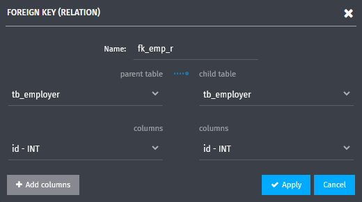 recursive relation - editing window