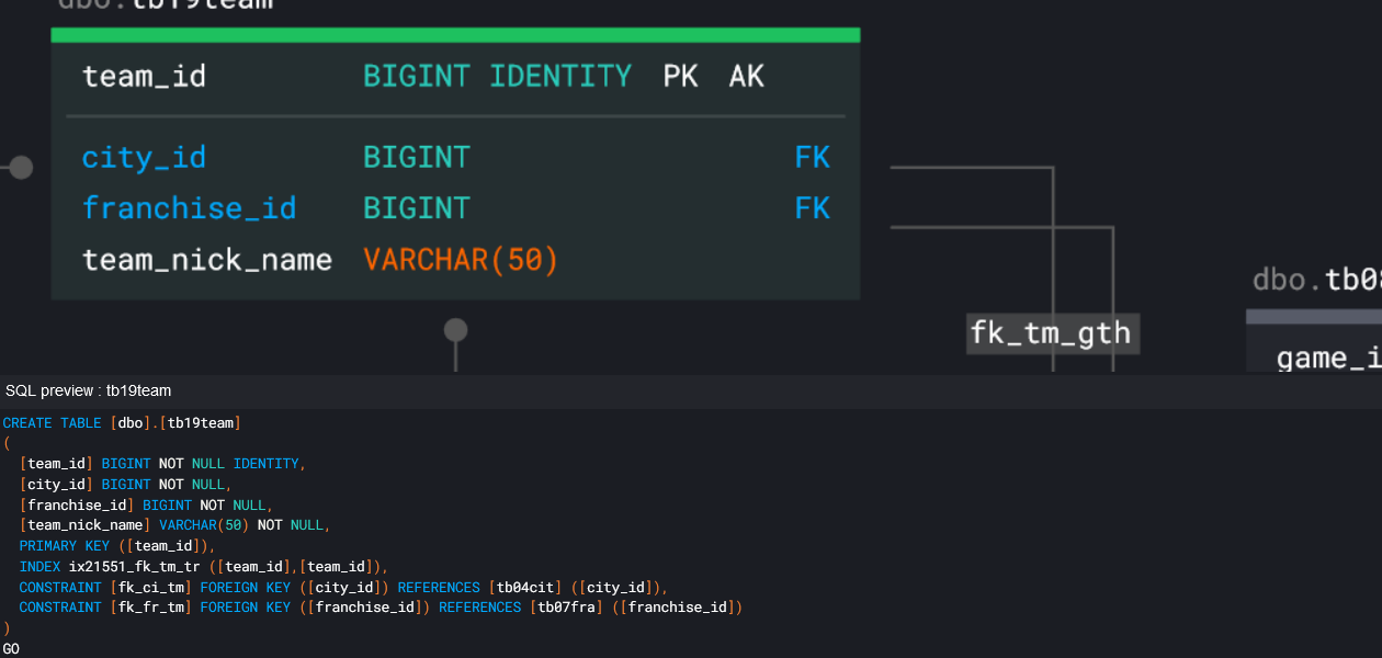 Database import